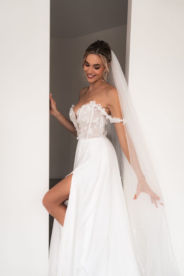 Brautkleid Hailey Hazel Chiffon von Fan Xia Design