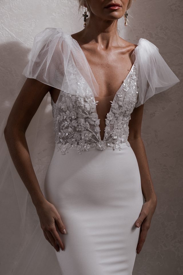Brautkleid Cameron Crepe von Made with Love