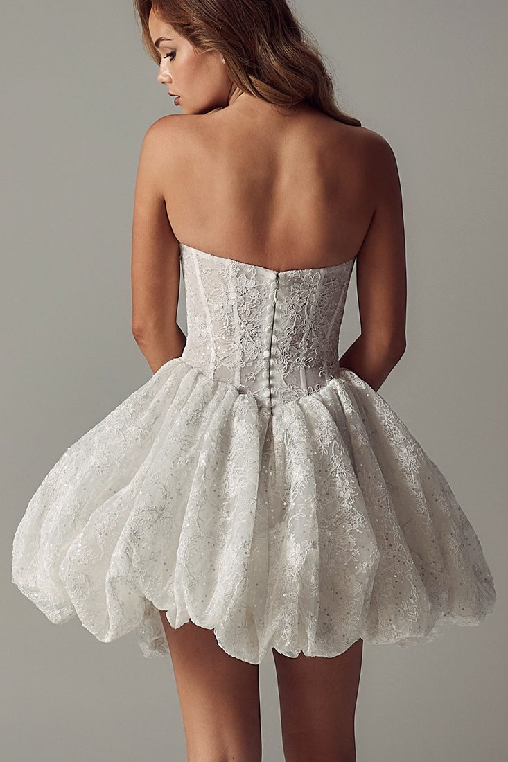 Kurzes Brautkleid Dama Couture bei White Silhouette München